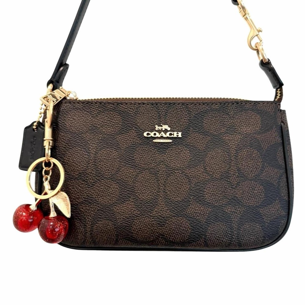 Coach mini  bag purse monogram signature new